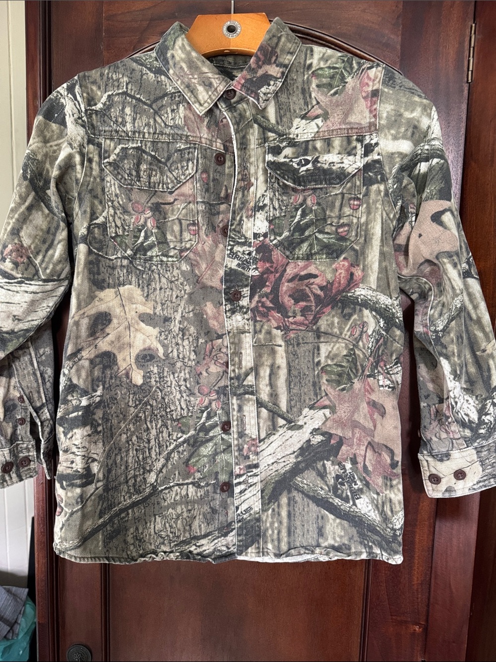 Cabela's Realtree-Style Camo Shirt Jacket - Green/Brown